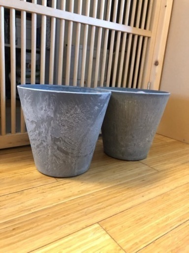 アートストーン / ART STONE M、植木鉢2個