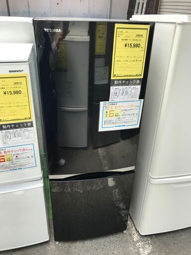 【FU500】★トーシバ 冷蔵庫 GR-M15BS 2018年製