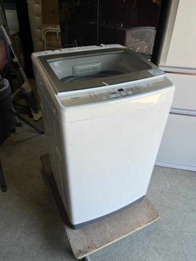☆目玉商品!!☆ 大きめ8.0kg洗い!! AQUA 全自動電機洗濯機 2021年 AQR-GV80JBK