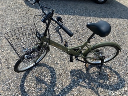 超お薦め品‼️美品‼️折りたたみ自転車 20インチ6段ギア LEDライト
