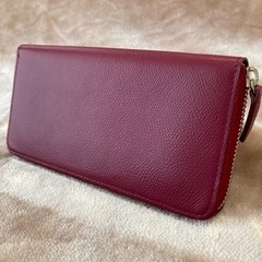 somes saddleソメスサドル 長財布 小銭入れ有 レッド レディース