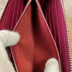 somes saddleソメスサドル 長財布 小銭入れ有 レッド レディース
