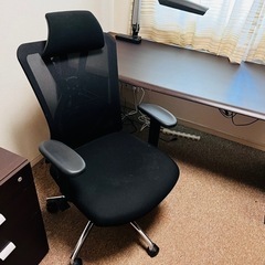 【ビクター】デスク、椅子、ライトのセット