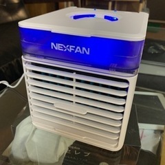 NEXFAN 冷風扇　卓上　小型　扇風機　交換用フィルター２個付き　ミニクーラー　ここひえ的な