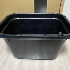 【8/14日まで出品】角型タライ　60型　黒　水抜栓付（約56 L）