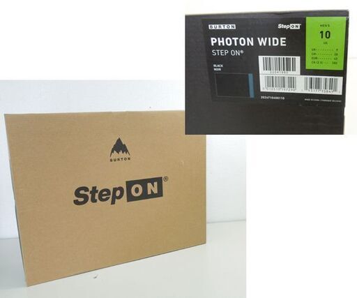 使用感少 BURTON 28.0cm Step ON ソフトブーツ PHOTON WIDE BLACK NOIR 
