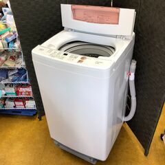 ２０２０年製　AQUA 全自動電気洗濯機 AQW-KS6H 白 ...