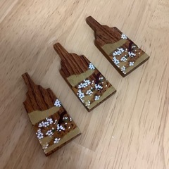 【値下げ】箸置　桜　木製　2個