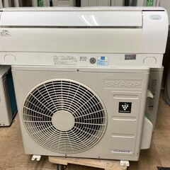 K04385　シャープ　中古エアコン　主に6畳用　冷房能力　2.2KW ／ 暖房能力　2.5KW