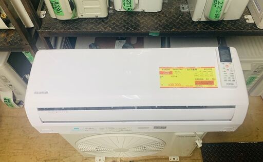 K04394　アイリスオーヤマ　中古エアコン　主に6畳用　冷房能力　2.2KW ／ 暖房能力　2.2KW