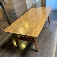木製ローテーブル