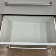 【値下げしました!!】松田家具 2面レンジボード 収納 スチームオーブン対応 モイス ホワイト 白系 No.75● ※現金、クレジット、ぺイペイ、スマホ決済対応※