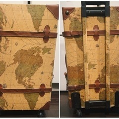 【無料】地図柄 スーツケース キャリーバッグ