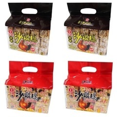 台湾伝統なお菓子カホ　黒糖味と卵味サチマ　4個ずつ入り