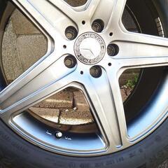 バリ山美品☆18年製 ベンツ純正タイヤホイール GLA等 コンチネンタル SUV用