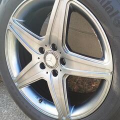バリ山美品☆18年製 ベンツ純正タイヤホイール GLA等 コンチネンタル SUV用
