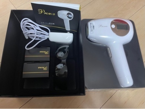 Prona 脱毛器 【安心の日本メーカー】 光脱毛器 フラッシュ式 家庭用 (ホワイト)