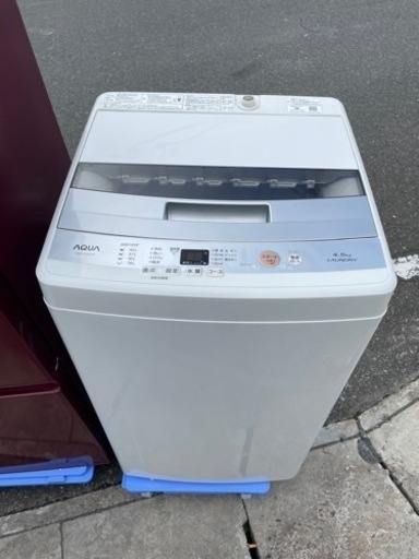 【レビューを書けば送料当店負担】 AQUA 4.5kg洗濯機　AQW-S45E  2017年製 洗濯機