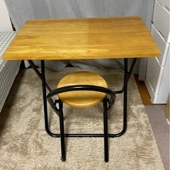 【受付終了】折りたたみテーブルと椅子のセット