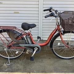 136 ヤマハ新機種電動アシスト自転車pas natura26インチブラウンアルミ