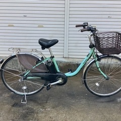 140 パナソニック最新機種電動アシスト自転車vivi 26インチグリーン