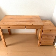 【ネット決済】無印良品 木製テーブル&キャビネット