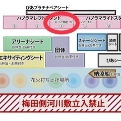 なにわ淀川花火大会　レフトスタンド①  1枚