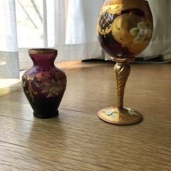 ベネチアングラス　ワイングラス &.花瓶