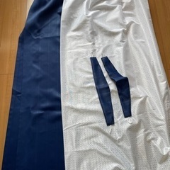 【2023.6月購入】遮光1級・遮熱カーテン4枚セット ネイビー