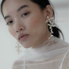 A.B.ELLIE エイビーエリー　Harlowパール ピアス　ウエディング