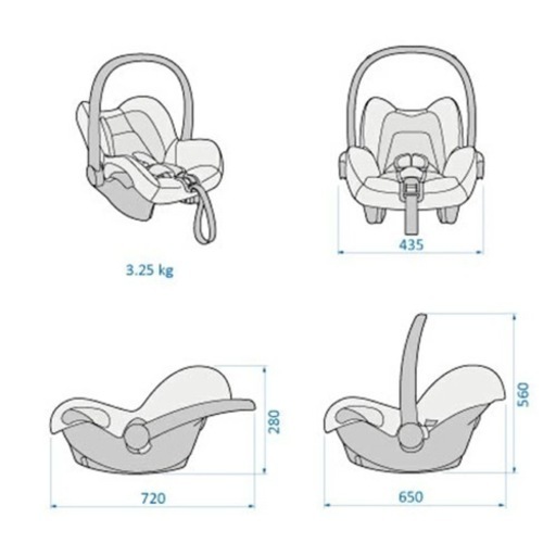 美品　マキシコシ　シティ　チャイルドシート　新生児　一歳
