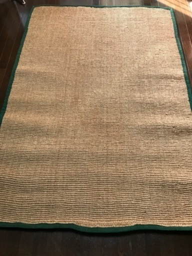 麻織敷物、バスマット、特大、風呂上り
