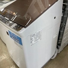 SHARP?ガラストップ?9kg洗濯機8362