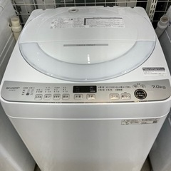 SHARP?穴なし槽黒カビブロック?7kg洗濯機