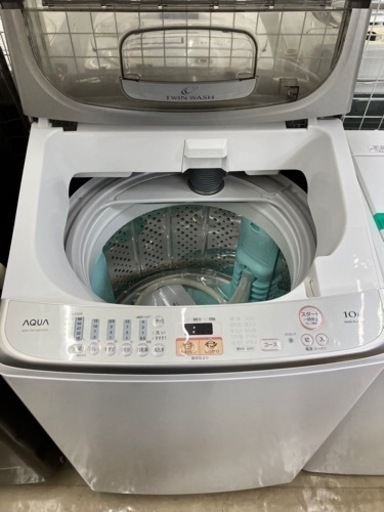 AQUAシンクロ洗浄10kg洗濯機6129