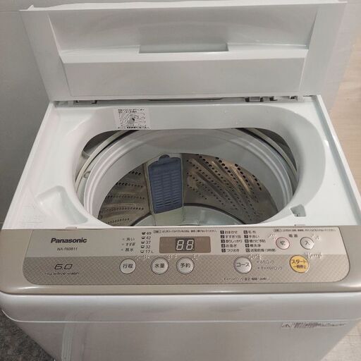 Panasonic   全自動洗濯機  6kg    NA-F60B11   2018年製