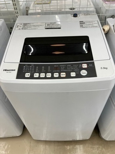 Hisenseスリムな幅50cm5.5kg洗濯機8072