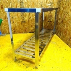 (1063-0) 新品 未使用 業務用 ステンレス 作業台 調理台 W1480D450H800 中古 厨房 飲食店 店舗 お引き取りも歓迎 大阪