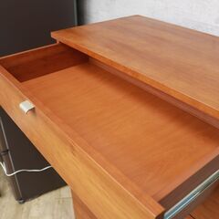 016)【美品/廃番】unico「NOI」チェリー材 トールチェスト ミドルチェスト 6段 整理タンス 収納 引き出し ハイチェスト ウニコ 