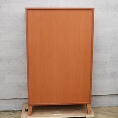 016)【美品/廃番】unico「NOI」チェリー材 トールチェスト ミドルチェスト 6段 整理タンス 収納 引き出し ハイチェスト ウニコ 