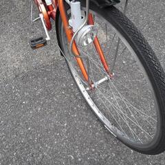 中古自転車2643 26インチ 6段ギヤ ダイナモライト *車体左半分 