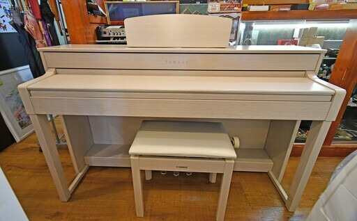 ●近郊配送可(^^♪　綺麗！！●ヤマハ　電子ピアノ　クラビノーバ　CLP-535WA　中古品●相模原　横浜　相模原　ホワイトアッシュ
