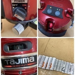 美品レアLL  ポロシャツスリクソン松山英樹レクサスデサントANA-S354 タジマ(Tajima) レーザー墨出し器 KJY矩十字&横 ゼロ ZERO-KJY  受光器付属⭐動作確認済