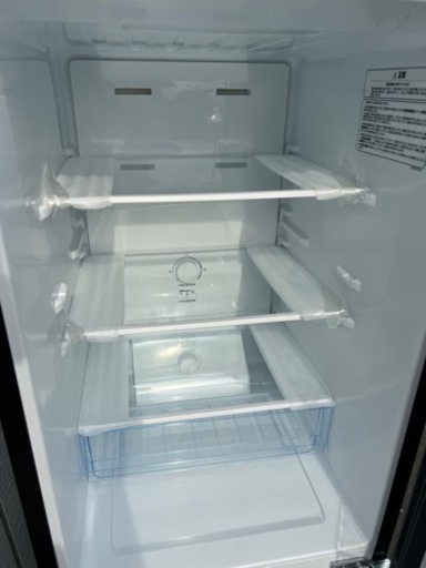■美品 2022年製■ハイセンス 2ドア冷凍冷蔵庫 162L HR-D15FB■Hisense 単身向け冷蔵庫 1人用2ドア冷蔵庫 黒ブラック系