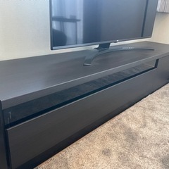 【購入者決定済のため購入不可】【美品】テレビ台　タンスのゲン　幅174cm アトラス-TG 木製　ブラック