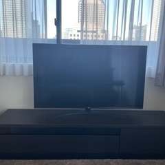 【購入者決定済のため購入不可】【美品】テレビ台　タンスのゲン　幅174cm アトラス-TG 木製　ブラック