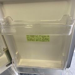 ☆中古￥17,800！【店長おすすめ！】SHARP　152㍑2ドア冷蔵庫　家電　2021年製　幅50㎝ｘ奥行60㎝ｘ高さ120㎝　SJ-D15GJ-N型　【BG226】