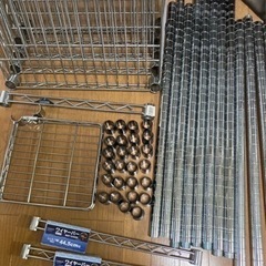 [商談中☆]スチールラック(キャスター付き)セット　