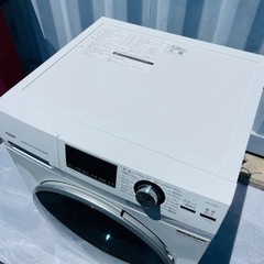 激安美品✨2019年製　AQUA お湯ドラム式洗濯機　設置🆗