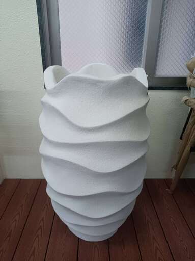 ④【処分価格】新品　鉢50×50×80cm白色　即決優先